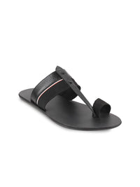 Thumbnail for Mochi Black Leather Comfort Sandals - Distacart