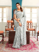 Thumbnail for Tikhi Imli Embellished Sequinned Heavy Work Saree - Distacart