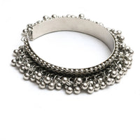 Thumbnail for Mominos Fashion Kamal Johar Oxidised Silver-Plated Ghungroo Handcraft Bracelet