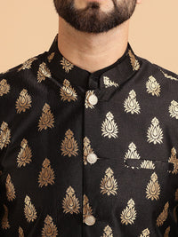 Thumbnail for Sojanya Band Collar Regular Kurta & Churidar With Nehru Collar - Distacart