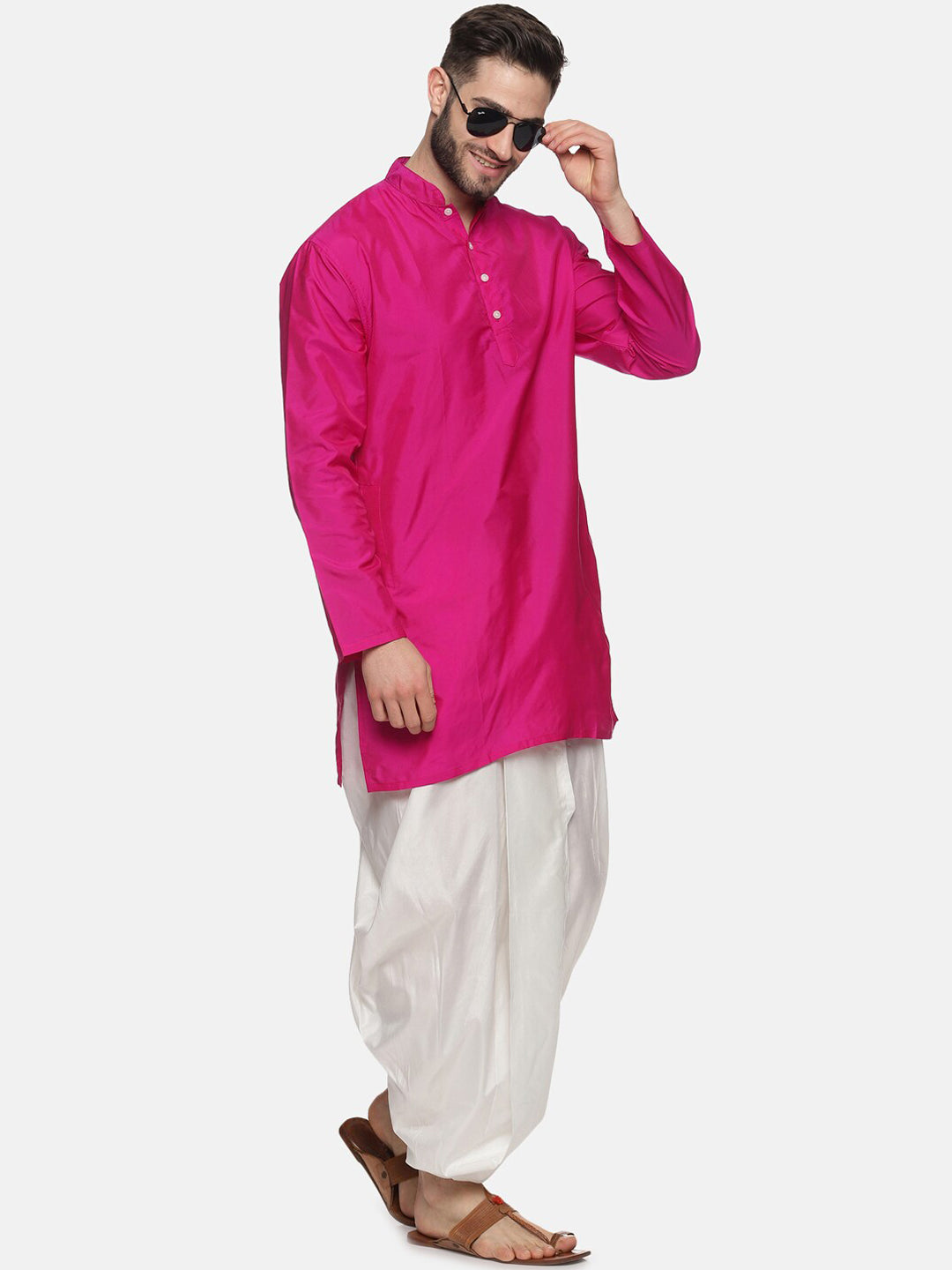 Sethukrishna Men Rose Kurta with Trousers - Distacart