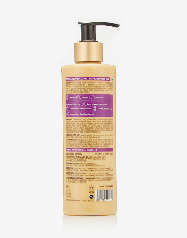 Fabessentials Sandalwood Eucalyptus Saffron Body Wash - Distacart