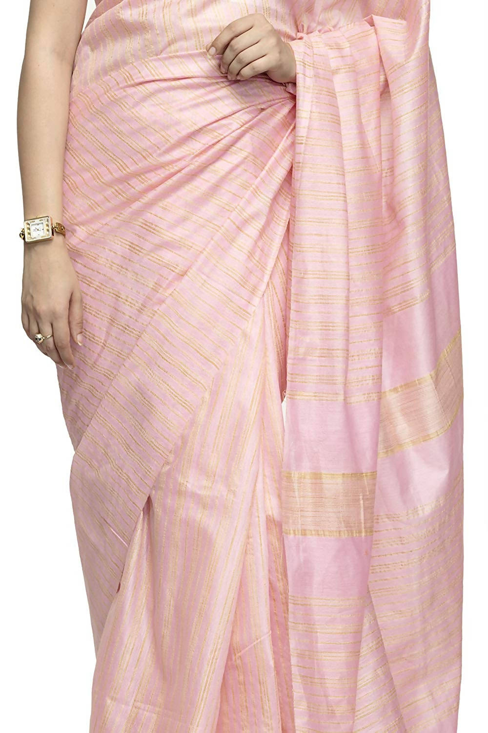 Mominos Fashion Baby Pink Color Bhagalpuri Saree