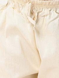 Thumbnail for Manyavar Boys Coral & White Ethnic Motifs Angrakha Kurta with Pyjamas - Distacart
