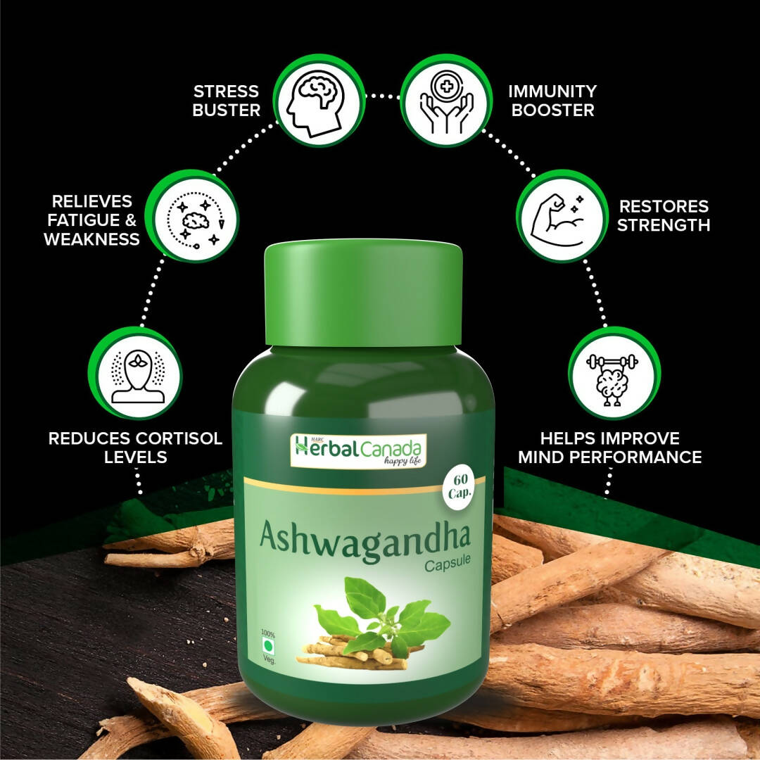 Herbal Canada Ashwagandha Capsules - Distacart