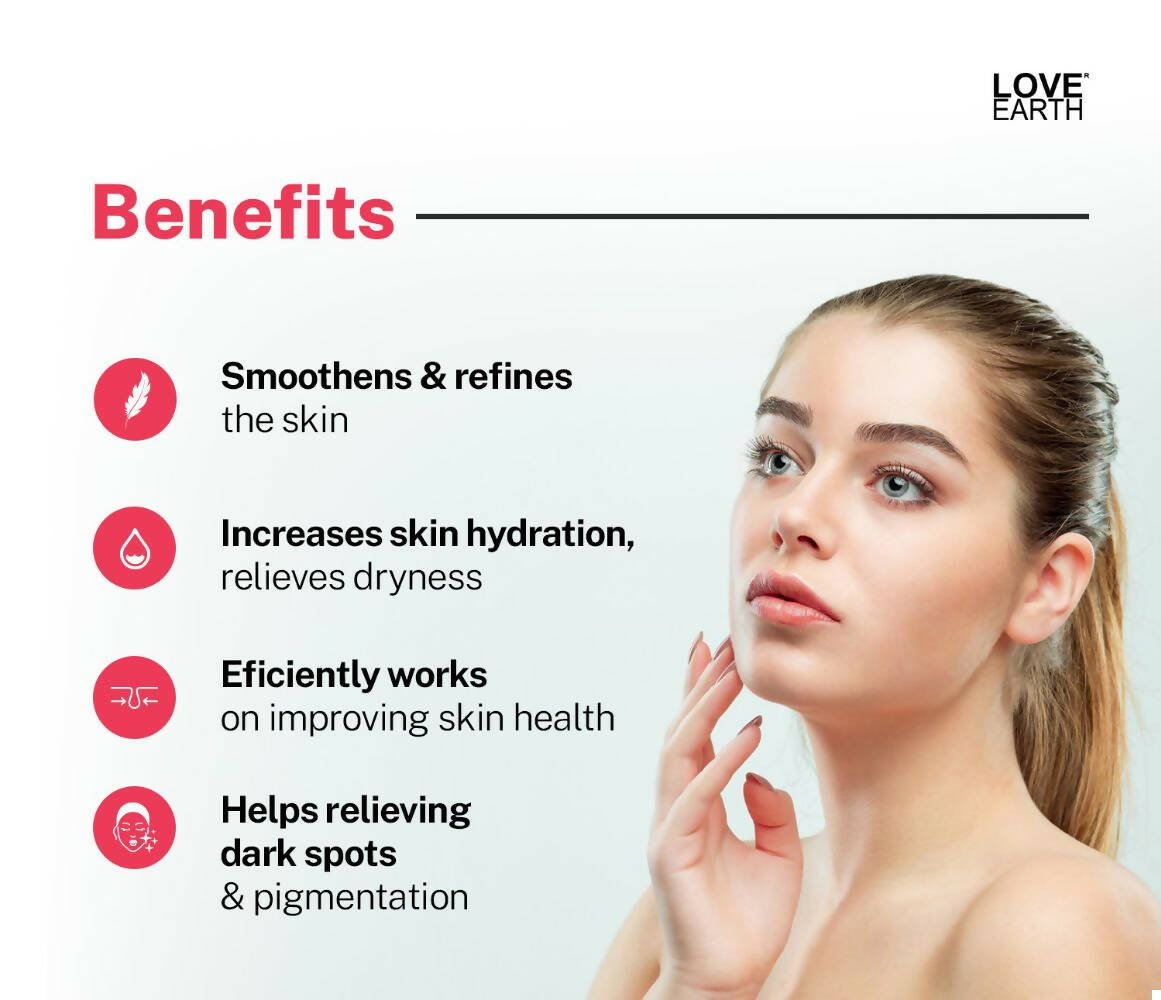 Love Earth AHA 10% Lactic Acid Serum - Distacart