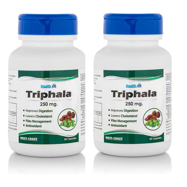 Healthvit Pure Herb Triphala Capsules - Distacart