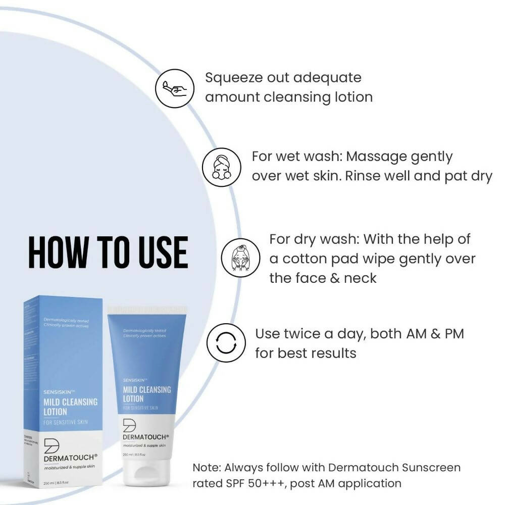 Dermatouch Sensiskin Mild Cleansing Lotion for Sensitive Skin - Distacart