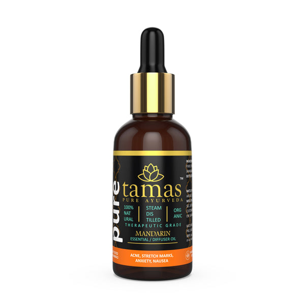 Tamas Pure Ayurveda 100% Organic Mandarin Essential Oil - USDA Certified Organic - Distacart