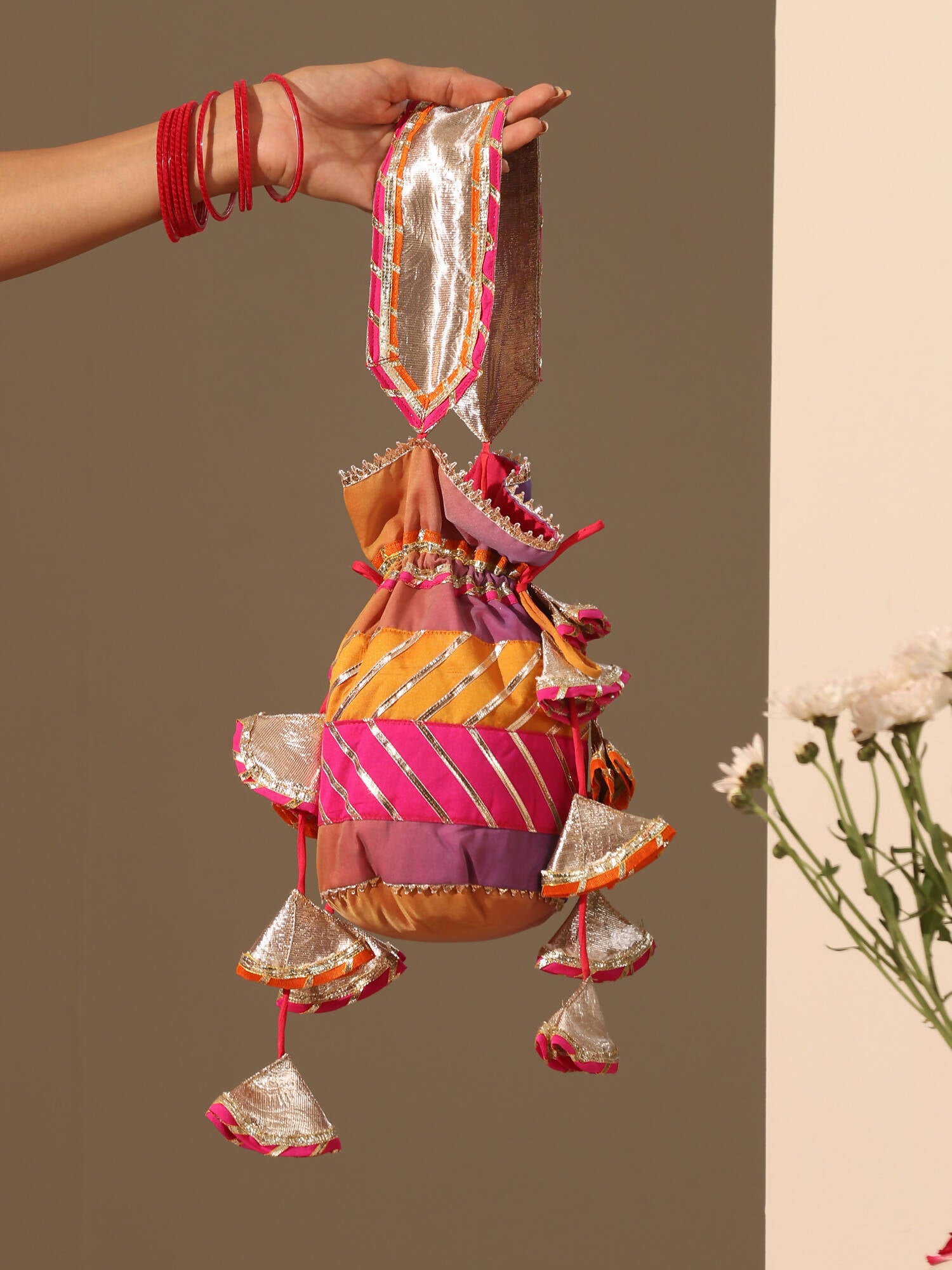 Pomcha Jaipur Pink Gul Rangriti Lehenga - Distacart