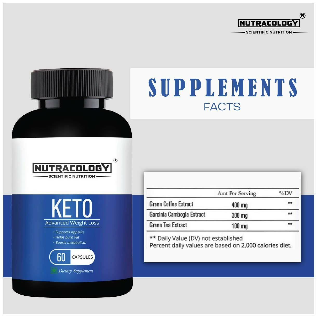 Nutracology Keto Capsules For Weight Loss Capsules - Distacart