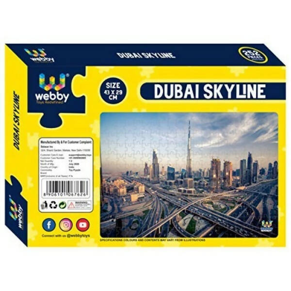 Webby Dubai Skyline Jigsaw Puzzle- 252 Pcs - Distacart