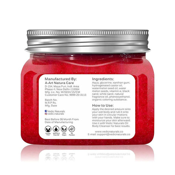 Vedic Naturals Watermelon Body Scrub - Distacart