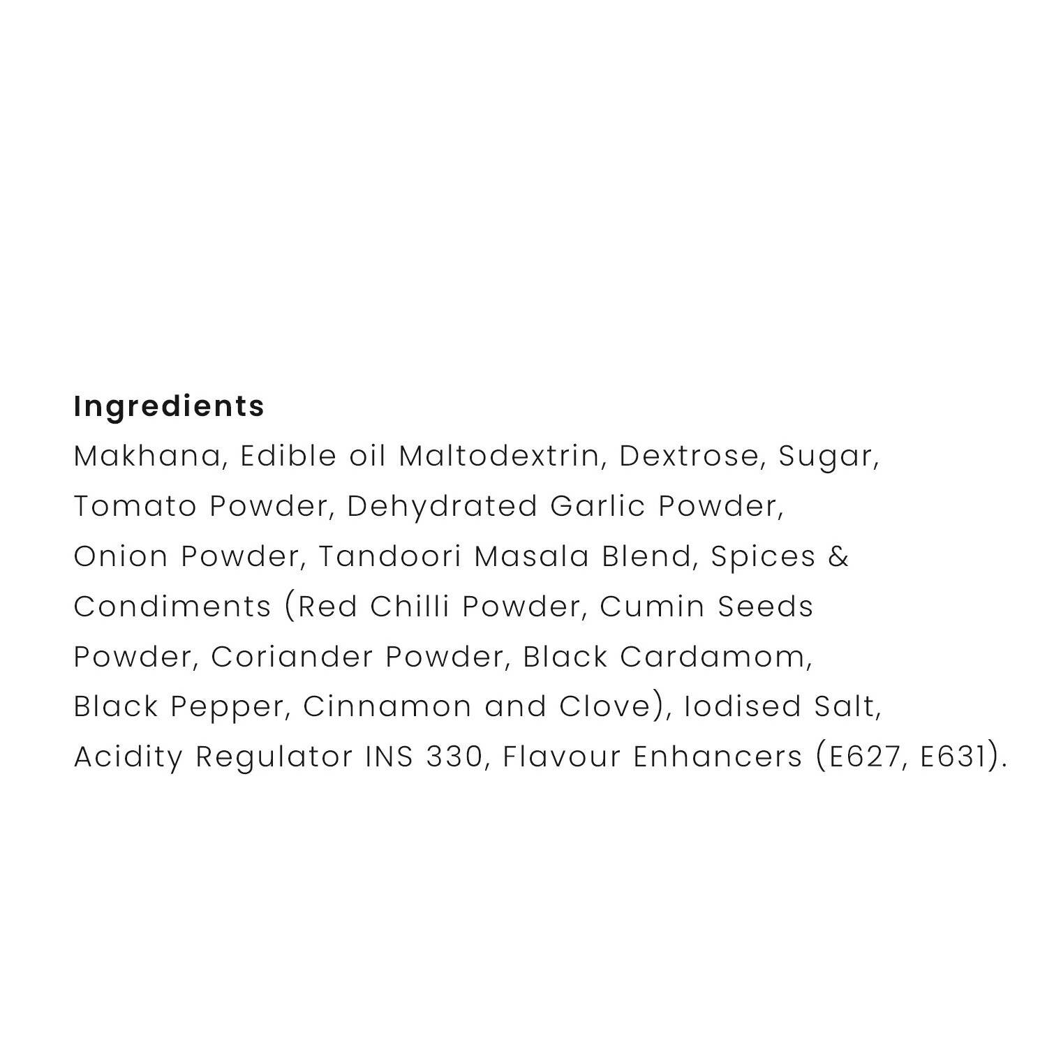 Dibha - Honest Snacking Tandoori Makhana - Distacart