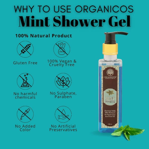 Organicos Mint Shower Gel - Distacart