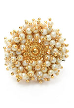 Thumbnail for Mominos Fashion Joharkamal Gold-Plated Beads Work Bangles with Rings - Distacart