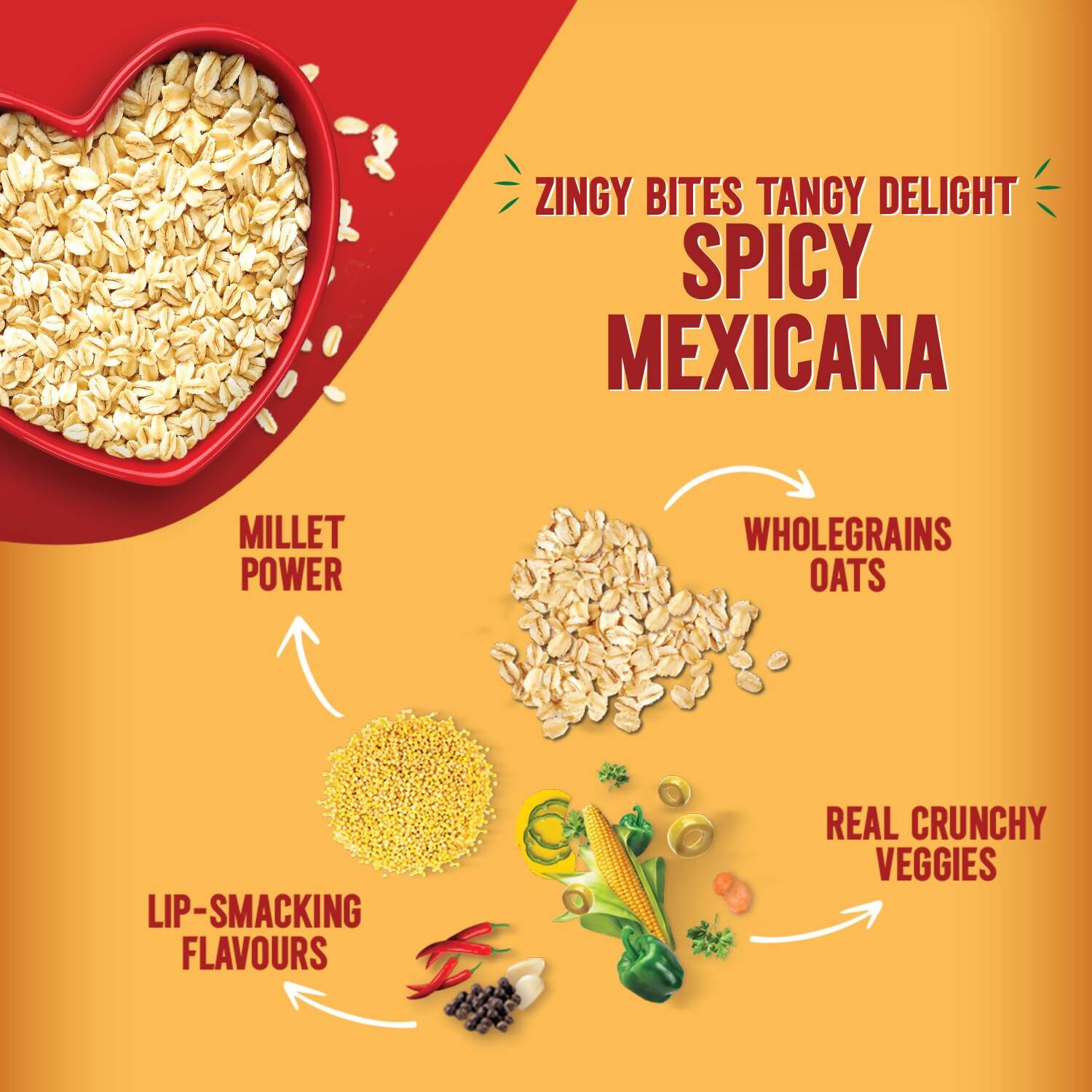 Saffola Spicy Mexican Masala Oats - Distacart