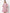 Myshka Women's Pink Poly Crepe Printed Bell Sleeve Round Neck Dress