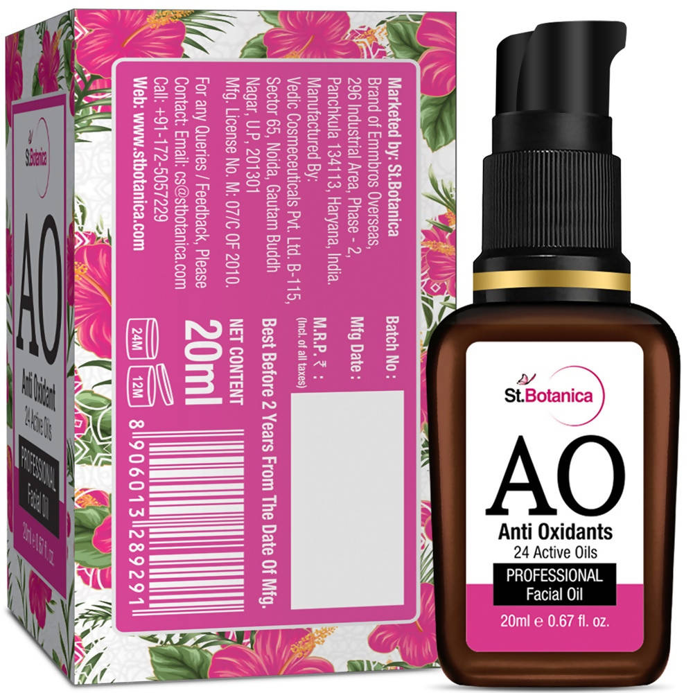 St.Botanica AO Anti Oxidant 24 Active Oils Professional Facial Oil