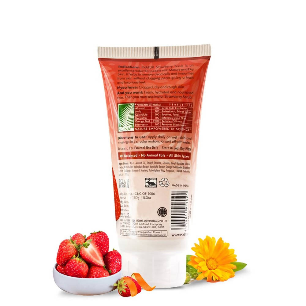 Inatur Strawberry Face Scrub