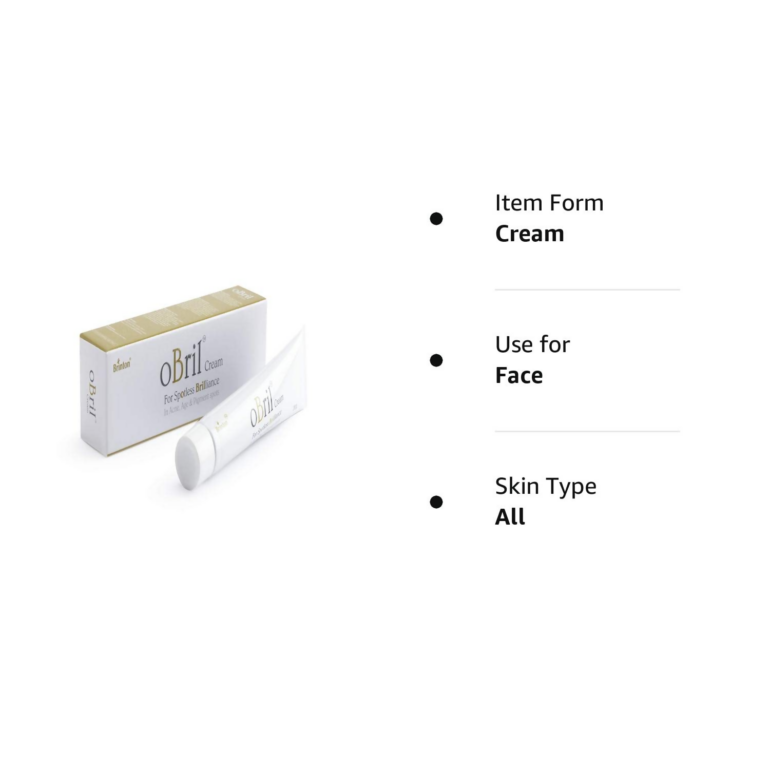 Brinton Obril Cream for Spotless Brilliance - Distacart