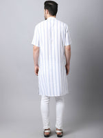 Thumbnail for Even Apparels Beige Pure Cotton Kurta With Band Collar - Distacart