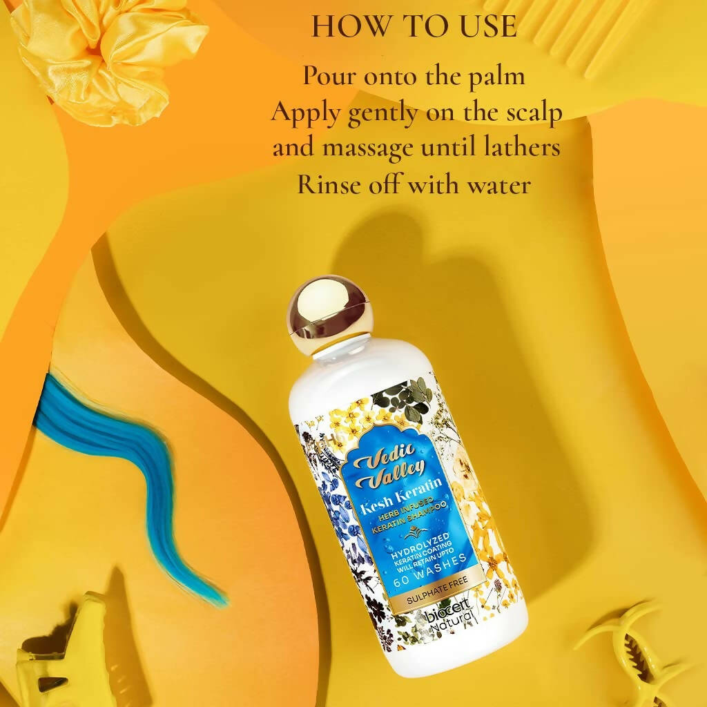 Vedic Valley Kesh Keratin Shampoo - Distacart