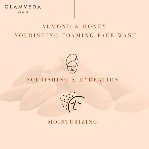 Glamveda Almond & Honey Nourishing Foaming Face Wash