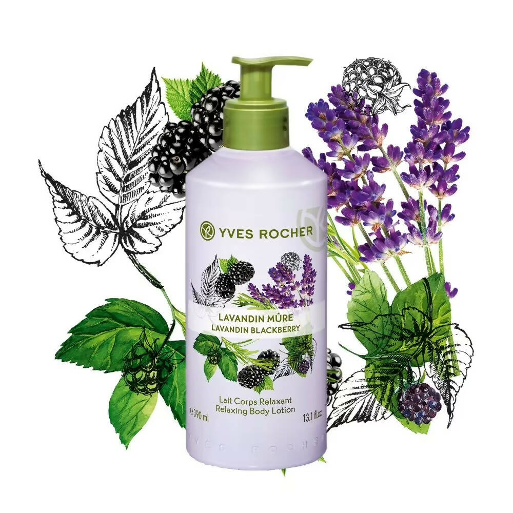 Yves Rocher Relaxing Body Lotion-Lavandin Blackberry - Distacart