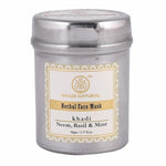 Thumbnail for Khadi Natural Neem Basil & Mint Herbal Face Mask - Distacart