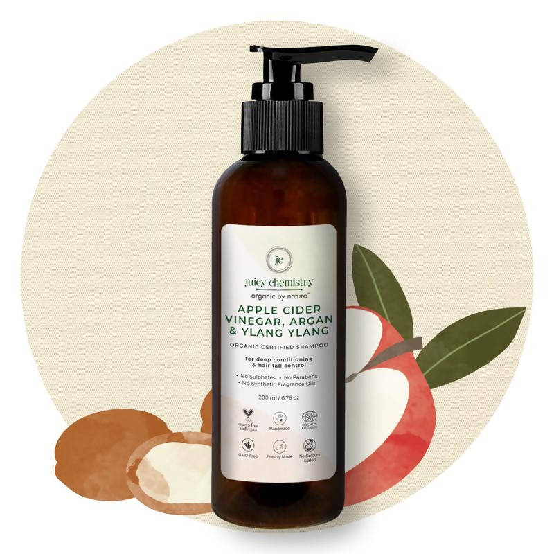 Juicy Chemistry Apple Cider Vinegar, Argan & Ylang Ylang Shampoo - Distacart