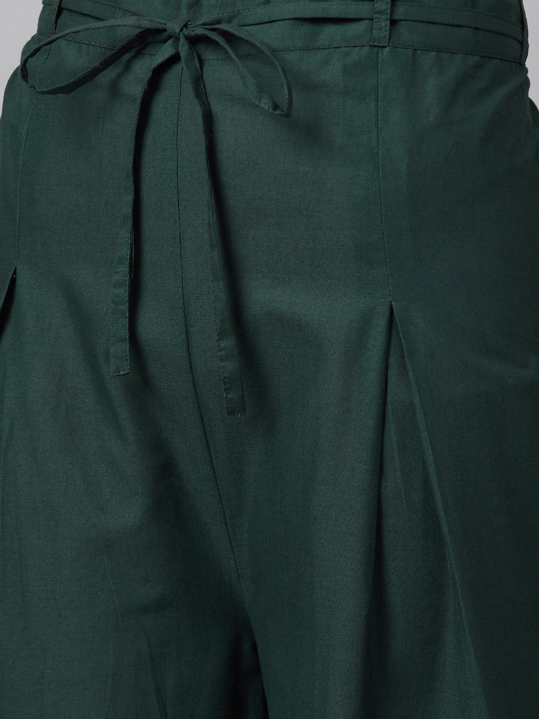 NOZ2TOZ Green & Golden Block Printed Kurta - Distacart