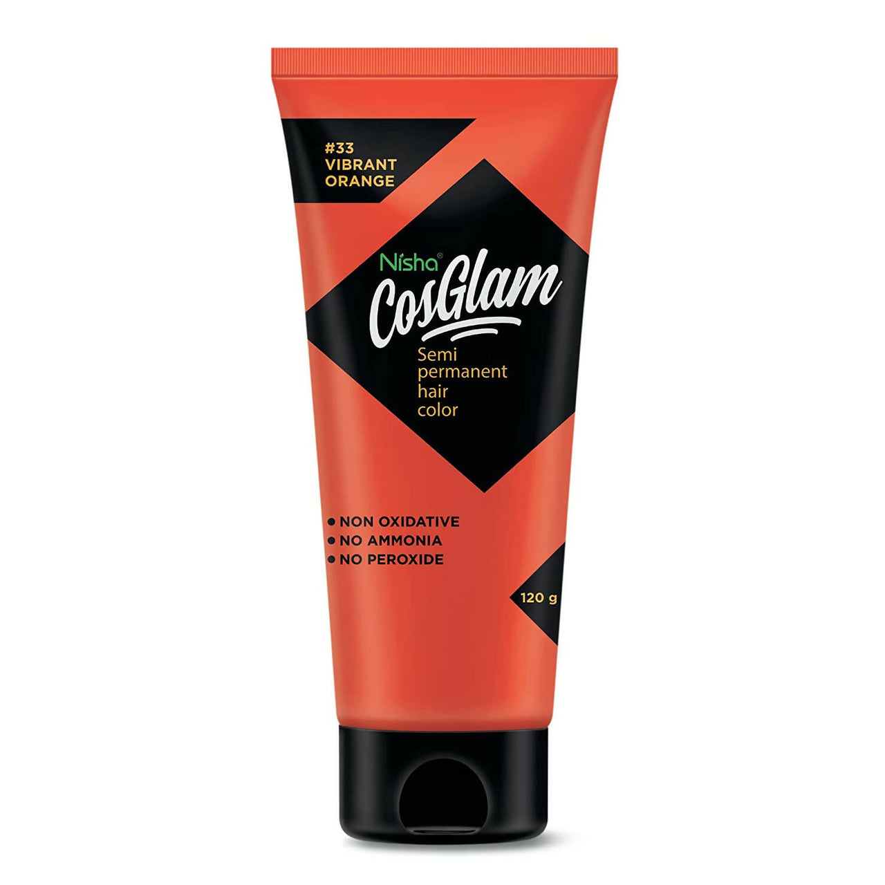 Nisha Cosglam Semi Permanent Hair Color 33 Vibrant Orange - Distacart