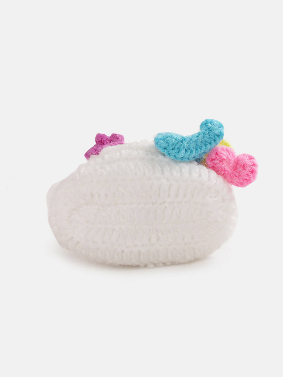 Chutput Kids Woollen Hand Knitted Flower Detailed Booties - White - Distacart