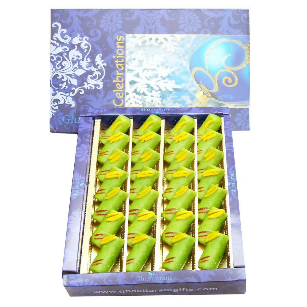 Ghasitaram Kaju Pista Roll Sweets - Distacart