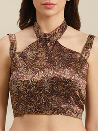 Thumbnail for Saree Mall Maroon Printed Saree - Distacart