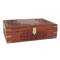 Thumbnail for Nizalia Carved Motif Of Flora Handmade Beautiful Jewellery Box