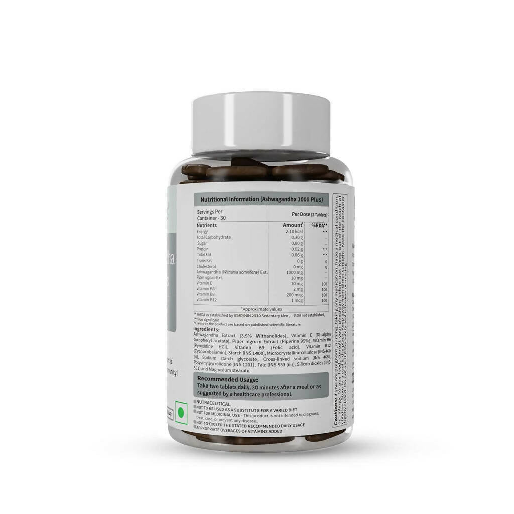 Neuherbs Ashwagandha 1000 Plus Tablets with Vitamins - Distacart