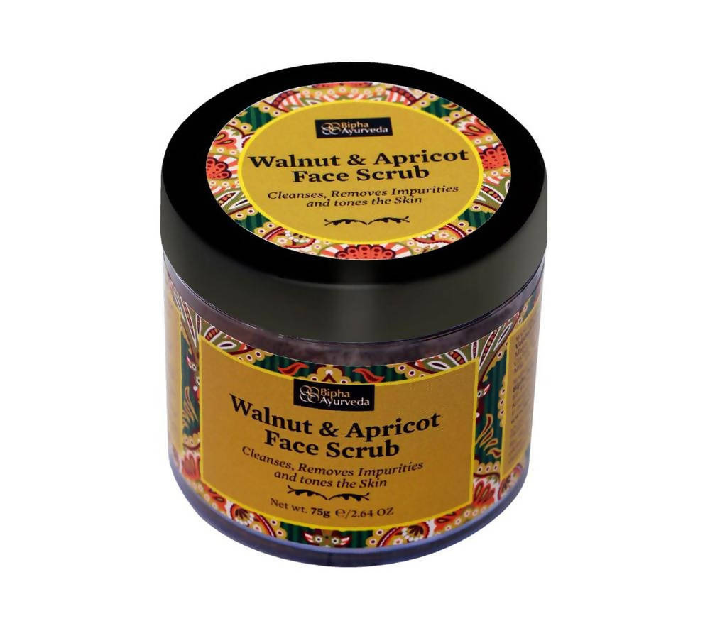Bipha Ayurveda Walnut & Apricot Face Scrub - Distacart