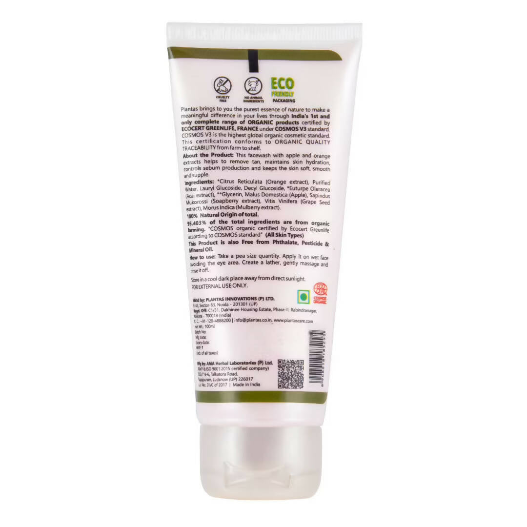 Plantas Tan Defence Organic Face Wash - Distacart