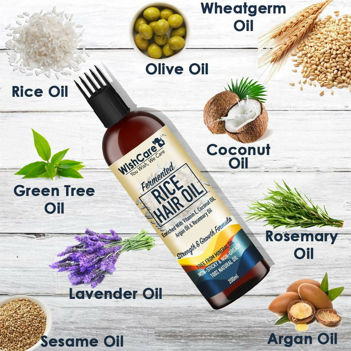 Wishcare Fermented Rice Hair Oil - Distacart