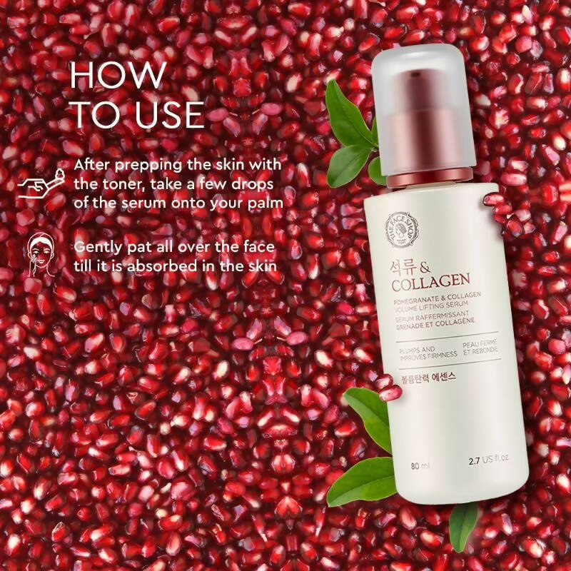 The Face Shop Pomegranate & Collagen Volume Lifting Serum - Distacart