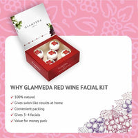 Thumbnail for Glamveda Red Wine Advance Anti Ageing Facial Kit