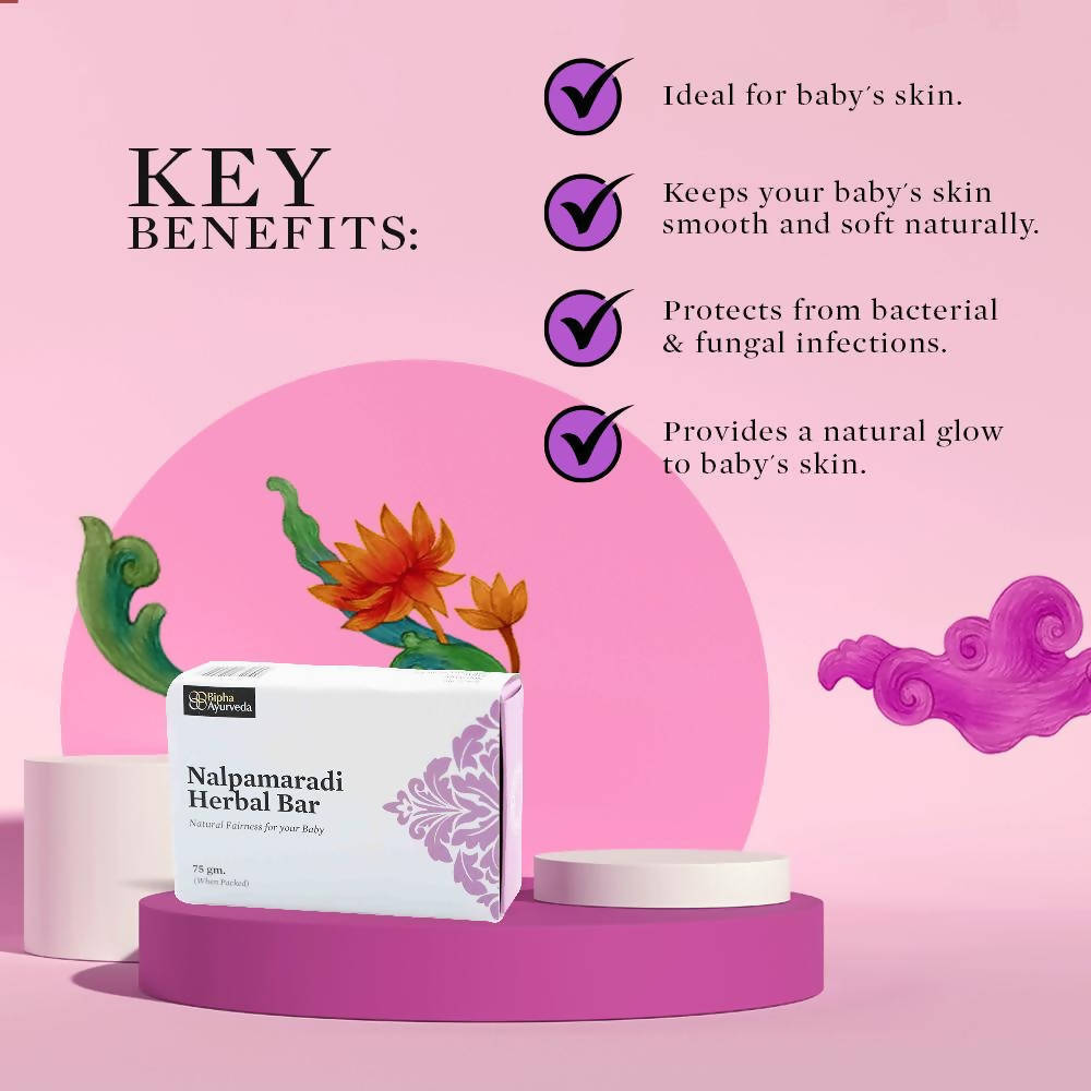 Bipha Ayurveda Nalpamaradi Herbal Bar - Distacart