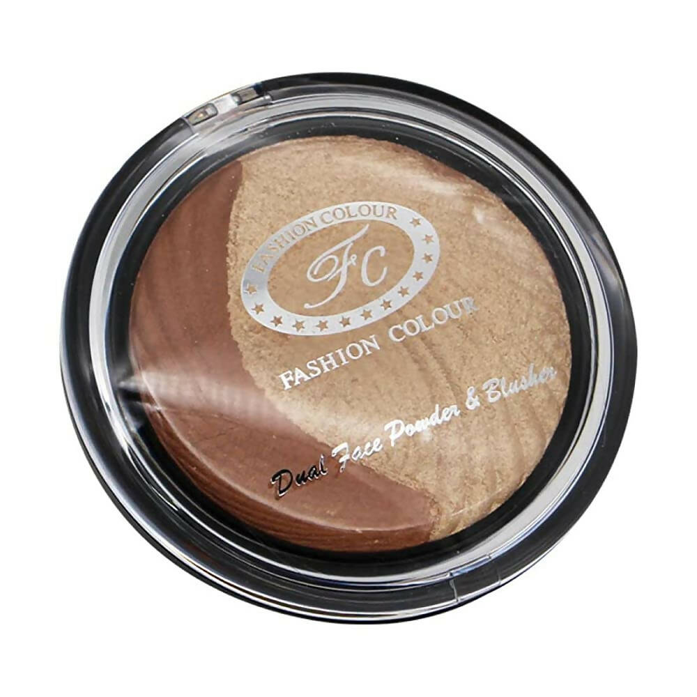 Fashion Colour Dual Face Powder and Blusher-Shade 03 (Dusky Shade) - Distacart