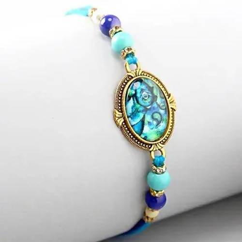 Striking Epoxy Rakhi & LuvIt Fruit N Nut Chocolate Online