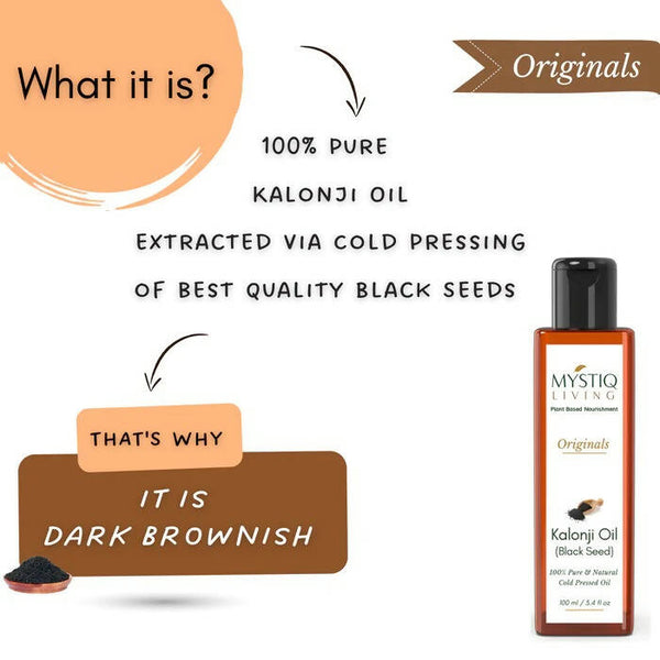 Mystiq Living Originals Kalonji Oil - Distacart