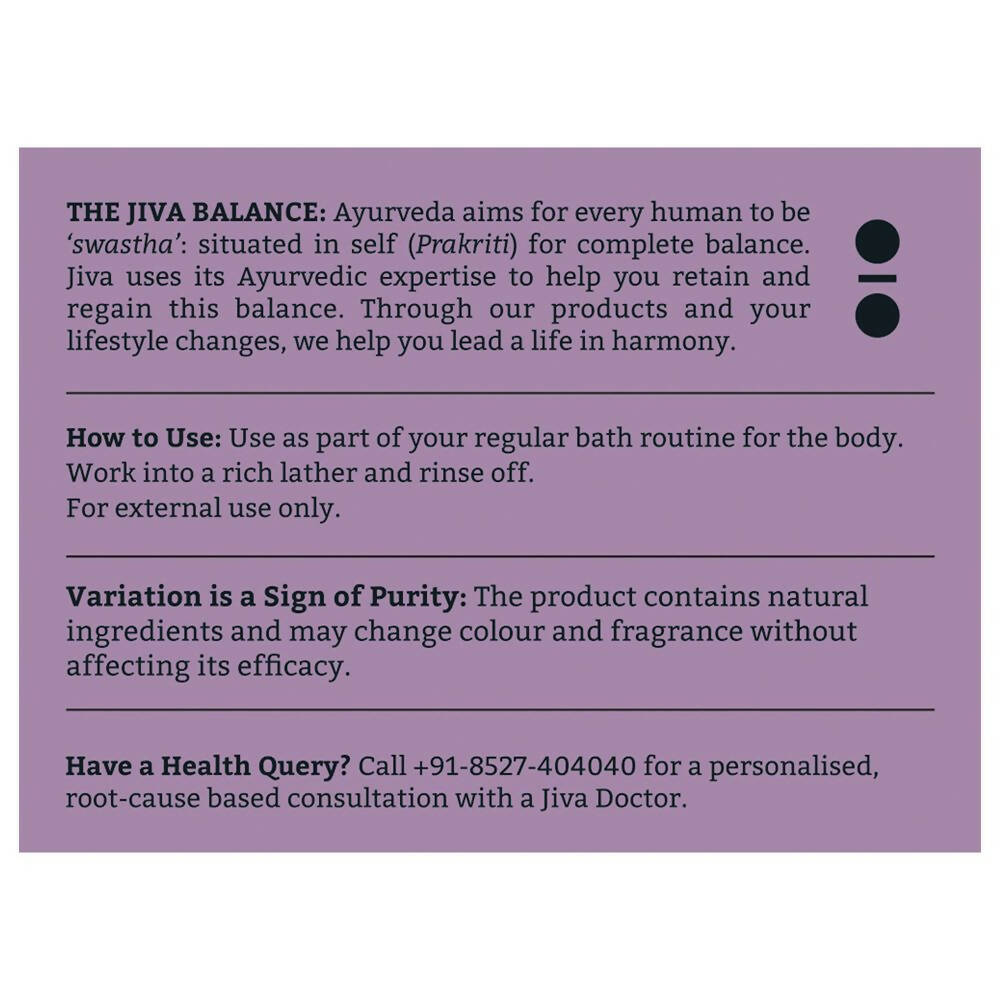 Jiva Ayurveda Basil Bathing Soap - Distacart