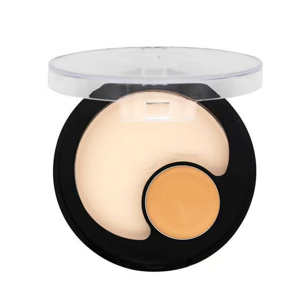 Fashion Colour 2 In 1 Compact Powder and Concealer-Shade 02 (Medium to Light) - Distacart