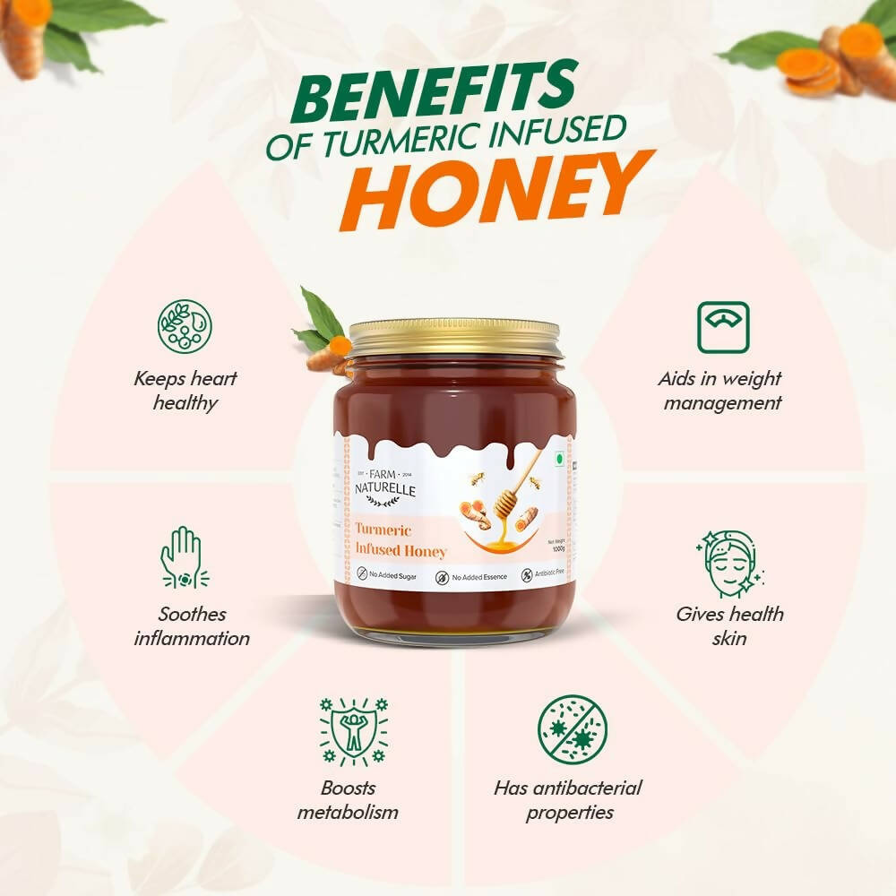 Farm Naturelle Turmeric Infused Honey - Distacart